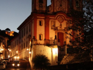 One of the churches in the night